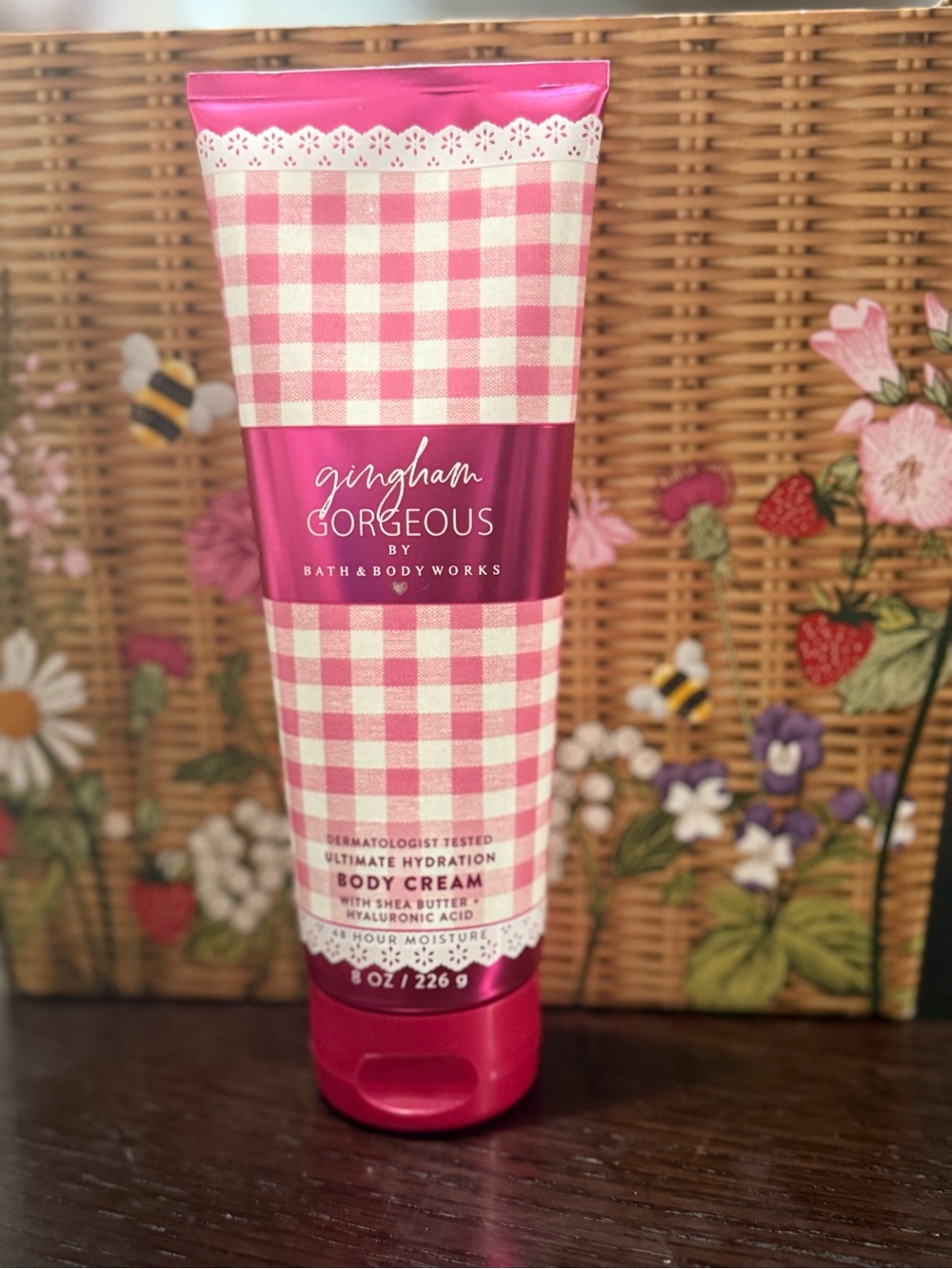 Bath & Body Works Pink Gingham Body Cream
